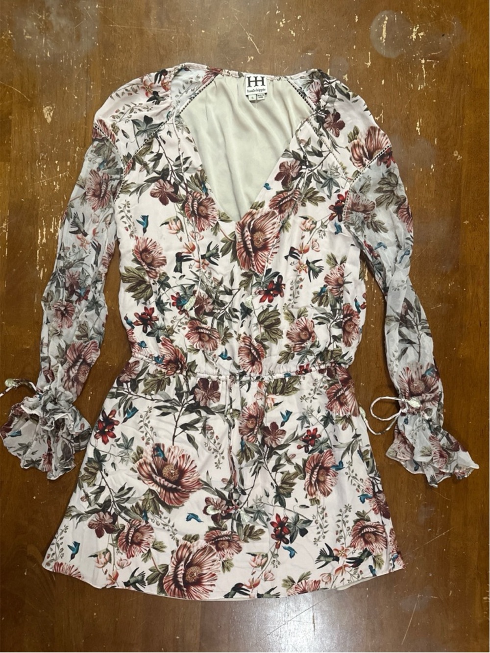 Haute Hippie 100% Silk Band of Gypsies Dress in Casablanca